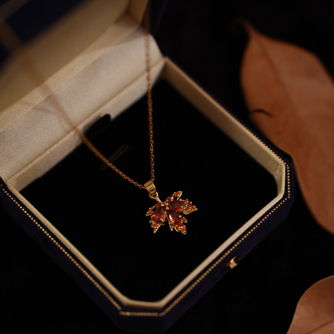 Autumn Embrace Maple Necklace