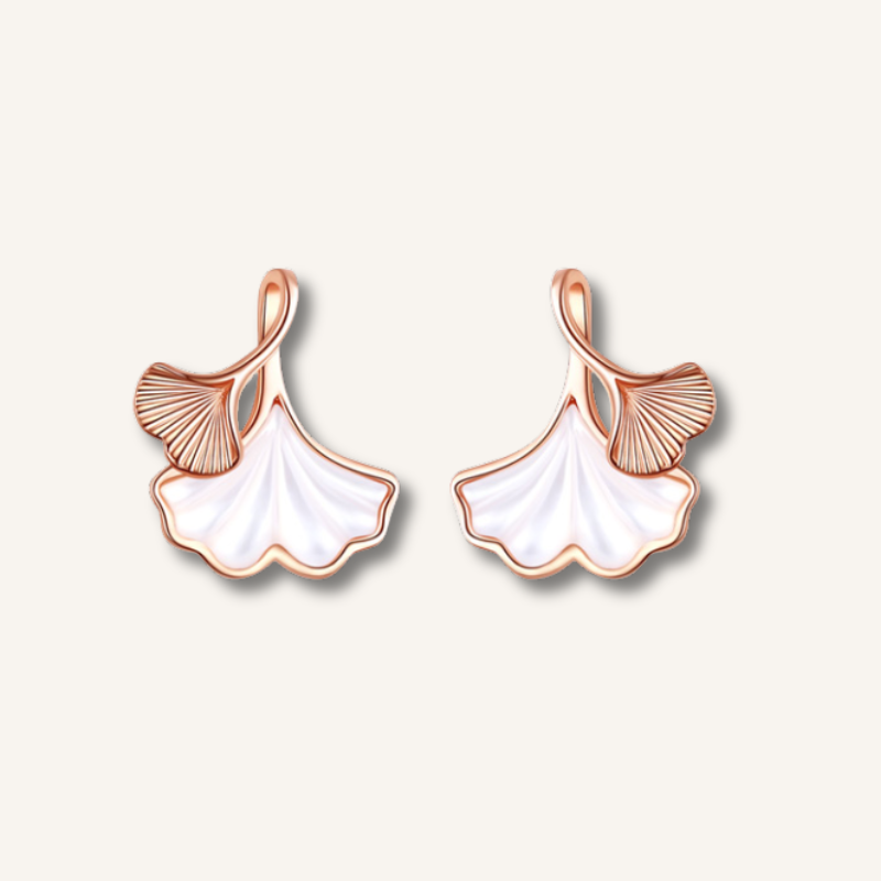 Ginkgo Pearl Hope Earrings