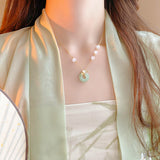 New Ancient Jade Ginkgo Necklace