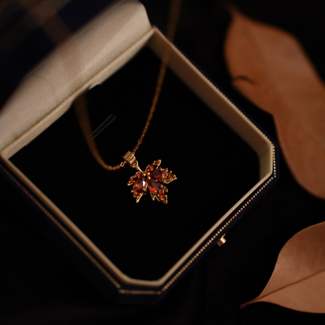Autumn Embrace Maple Necklace