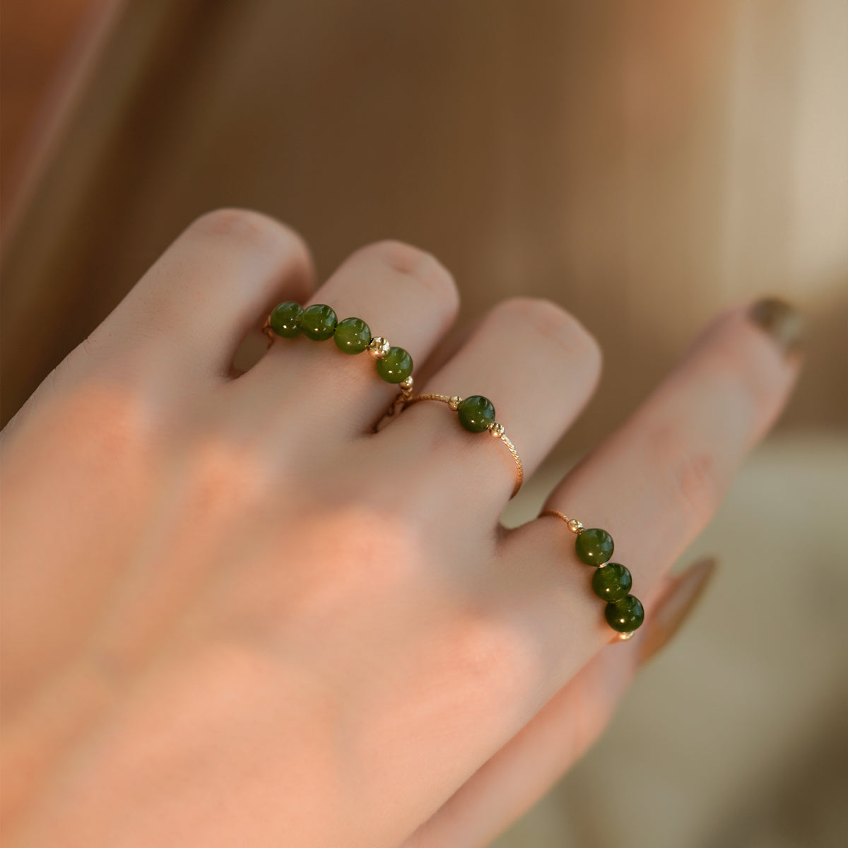 Ensemble Jade Self-Care Retro Ring