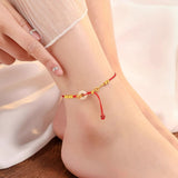 Koi Orbit Celestial Jade Anklet