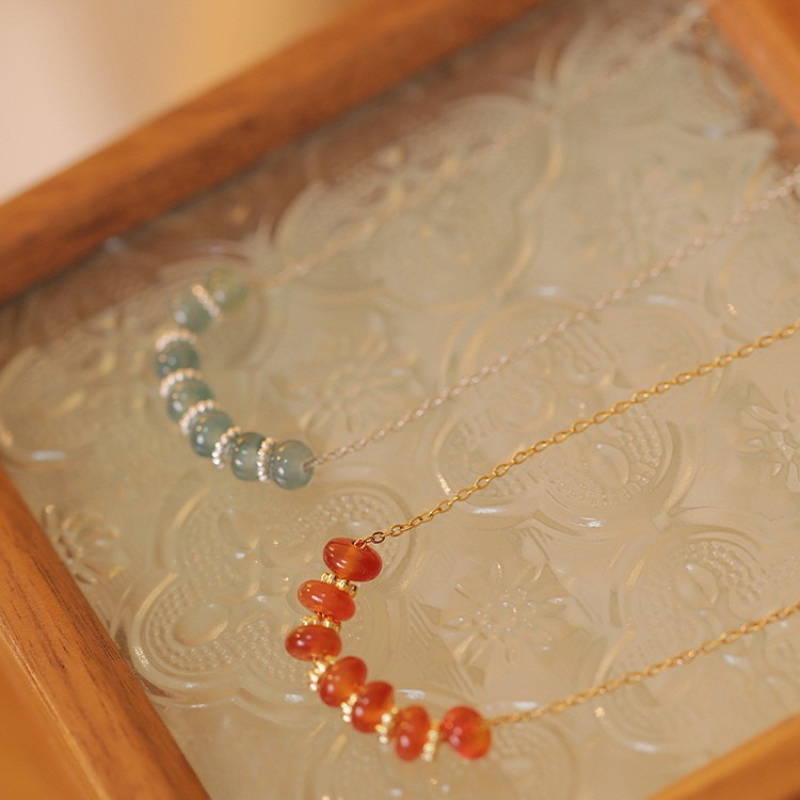 Vitality Red Agate Blessing Necklace