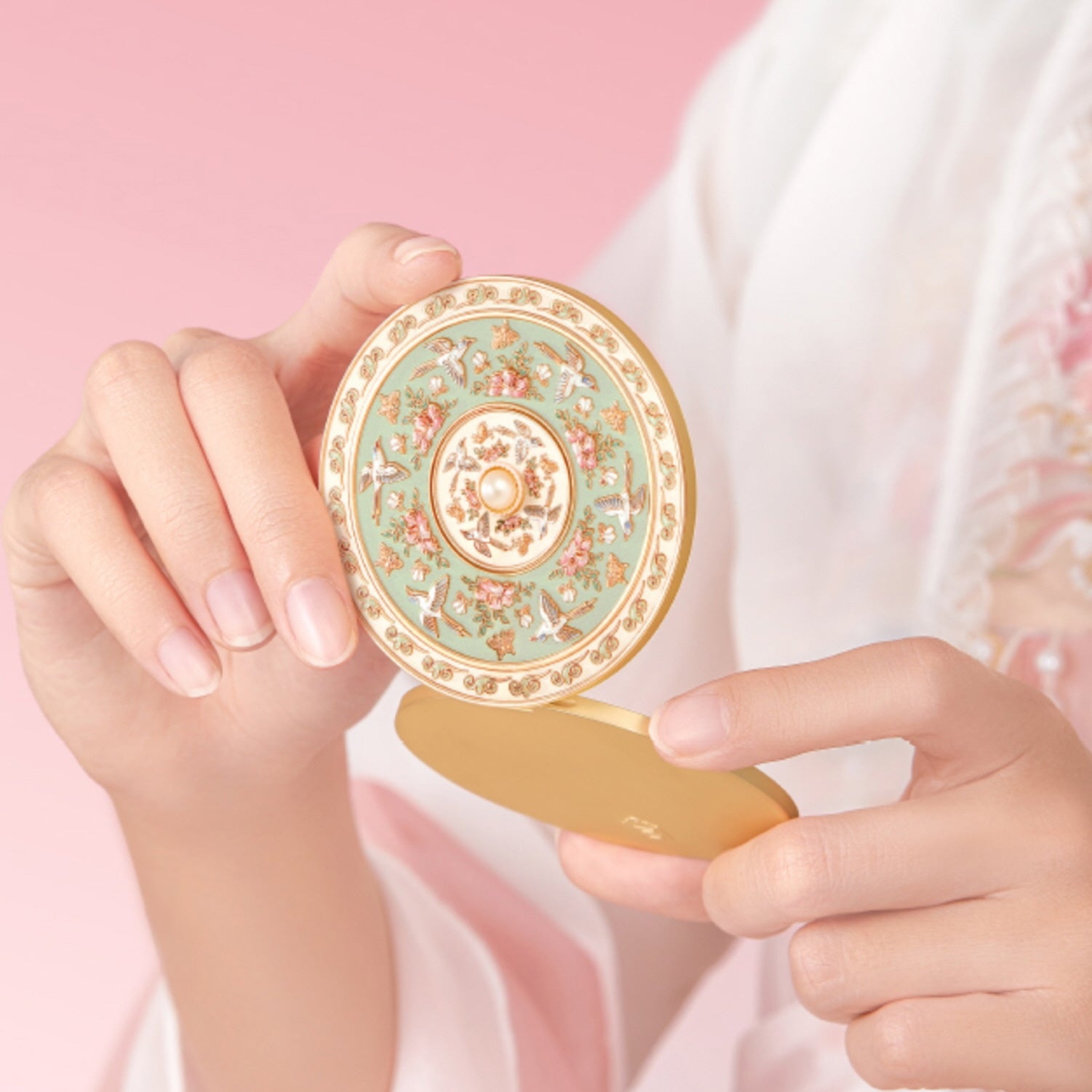 Imperial Garden Compact Mirror