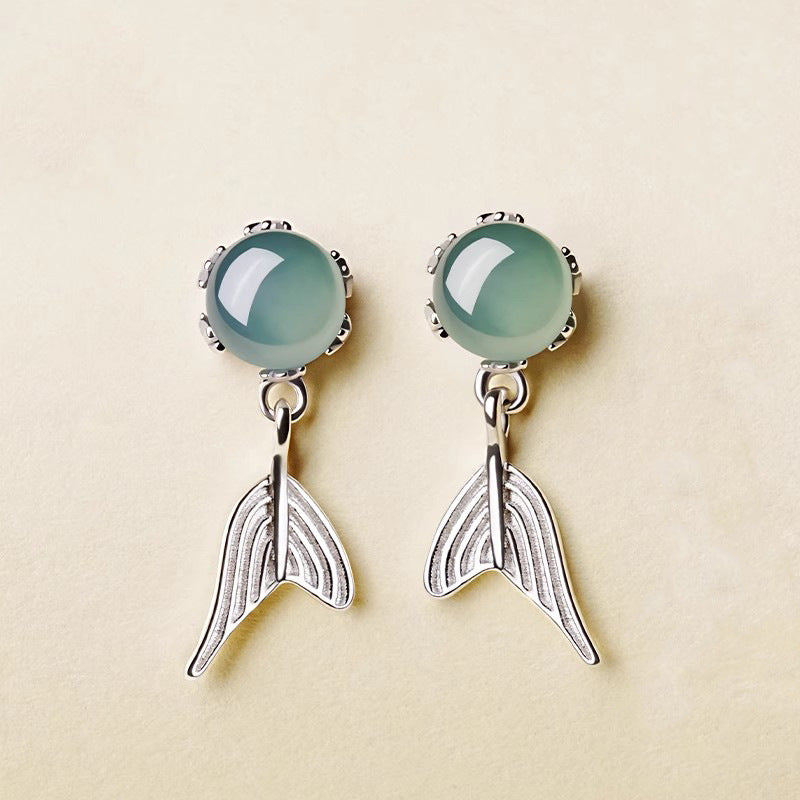Serentiy Jade Tail Earrings
