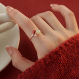 Koi Treasure Silver Ring