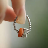 Persimmon Wish Silver Ring