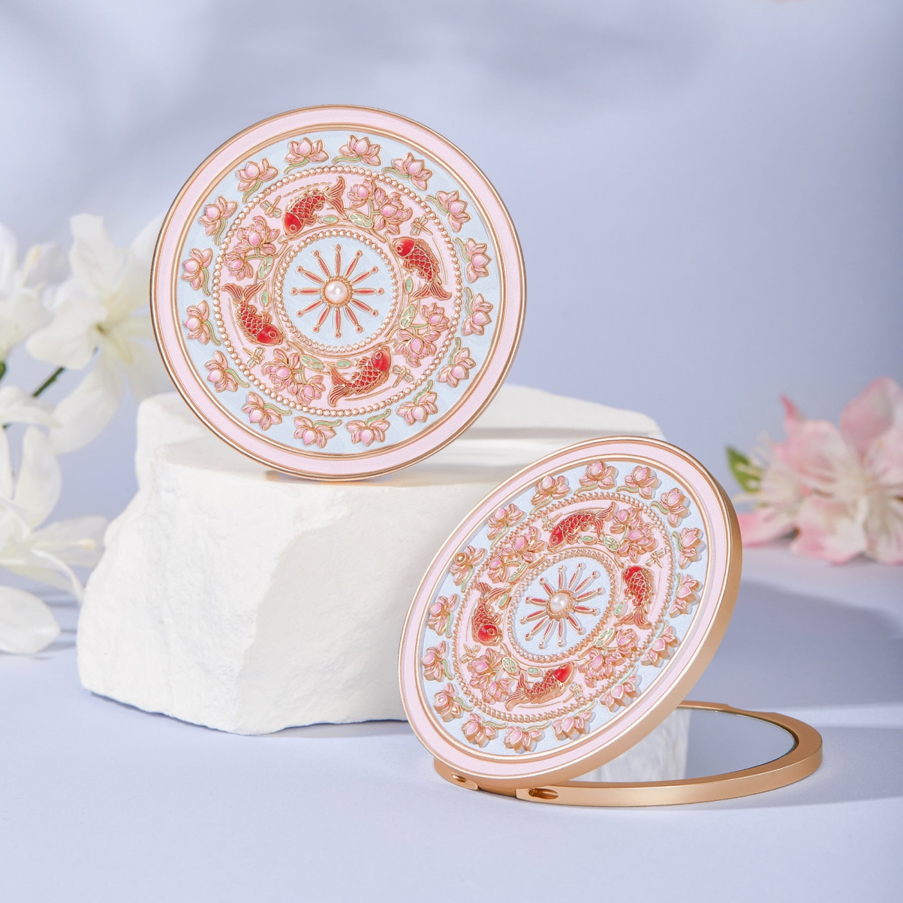 Imperial Garden Compact Mirror