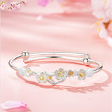 Peach Blossom Silver Bracelet