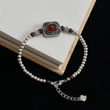 Mystic Harmony Retro Silver Bracelet