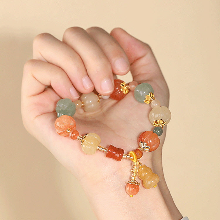 Golden Silk Jade Bracelet