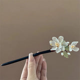 Elegant Magnolia Wooden Hair Stick