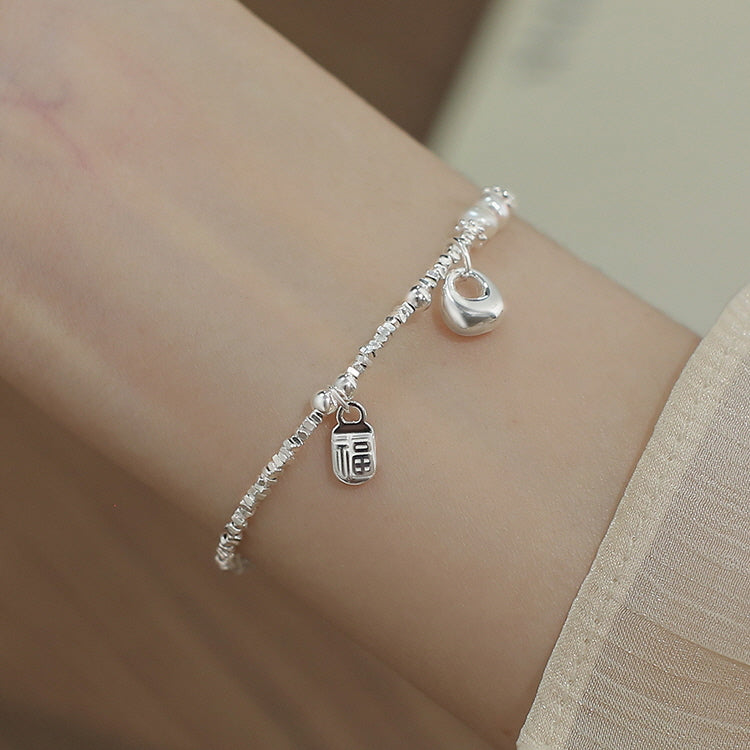 Blessed Pouch Silver Bracelet