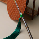Heritage Bamboo Tassel Fan