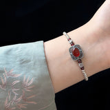 Mystic Harmony Retro Silver Bracelet