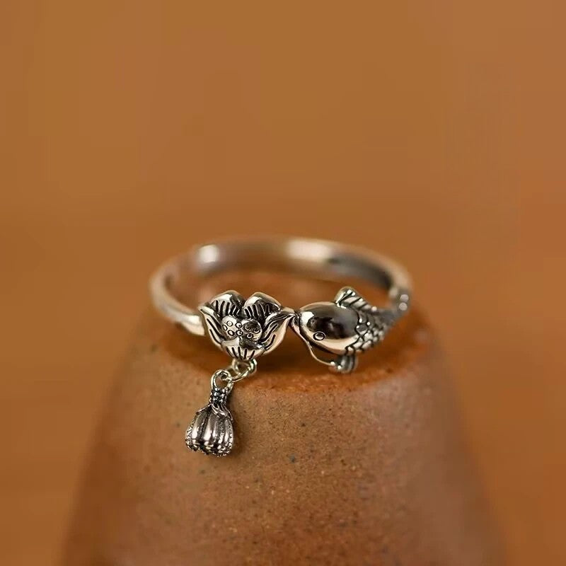 Koi Pond Vingtage Ring