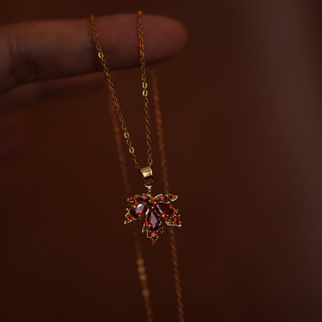 Autumn Embrace Maple Necklace
