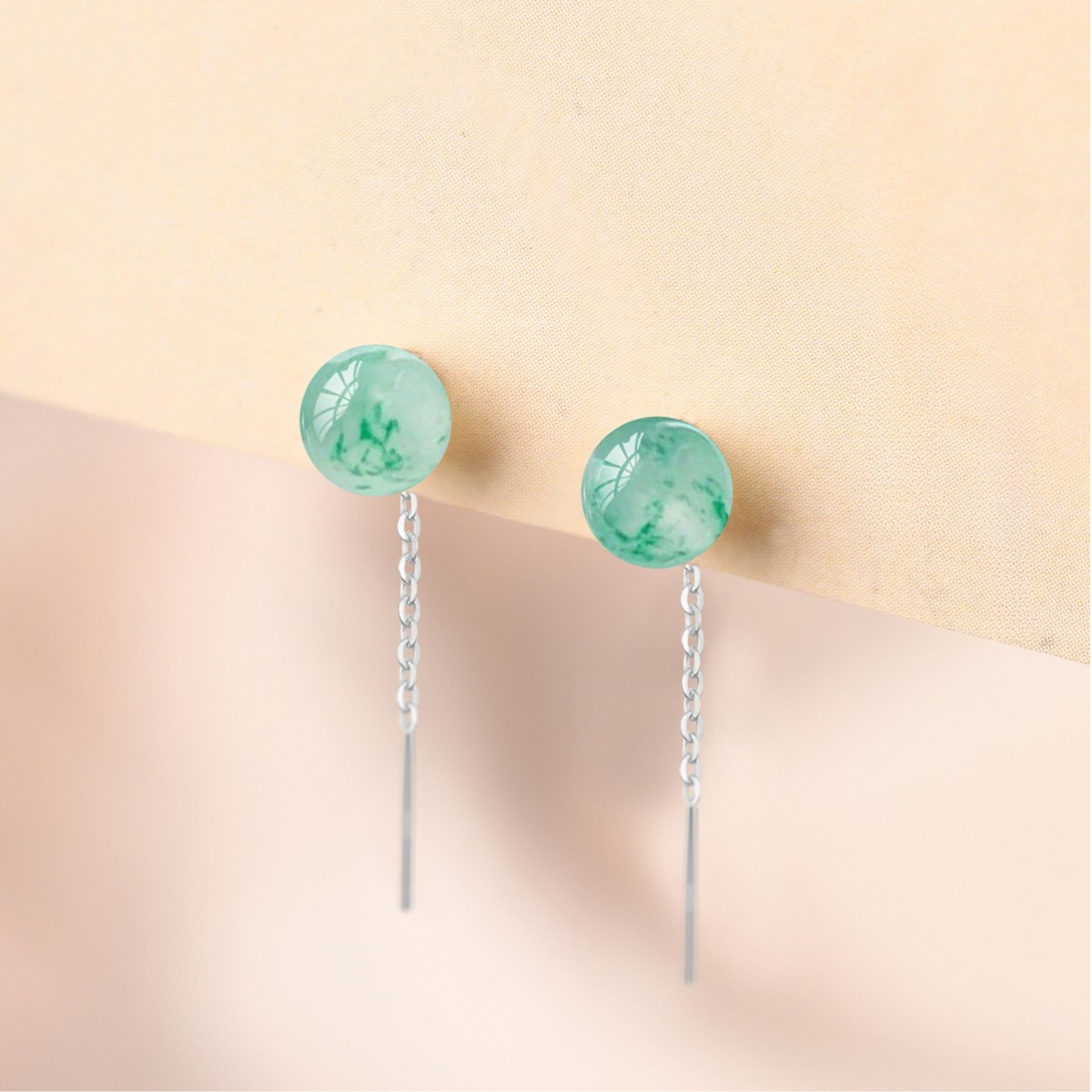 Ice Floating Short Drop Earrings