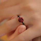 Energy Cinnabar Rose Ring
