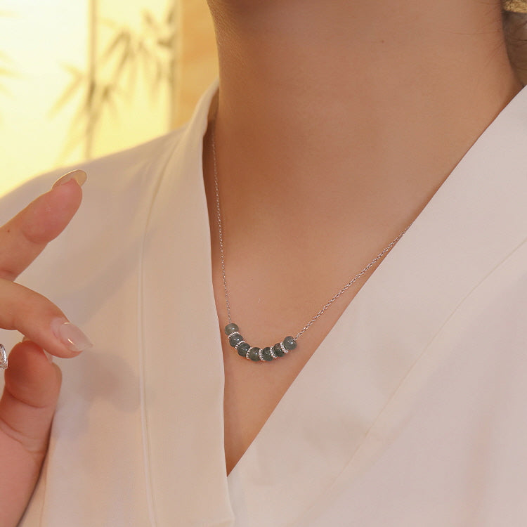 Serenity Jade Arc Necklace