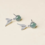 Serentiy Jade Tail Earrings