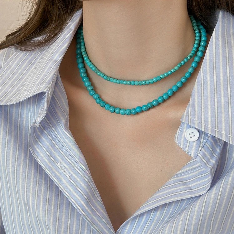 Majestic Turquoise Blue Necklace