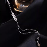 Double Chain Aura Coin Bracelet