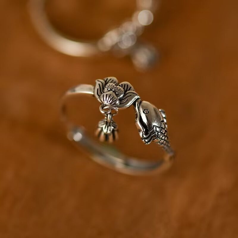 Koi Pond Vingtage Ring