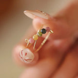 Rainbow Balance Tourmaline Ring