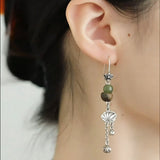 Retro Distressed Asymmetrical Earrings