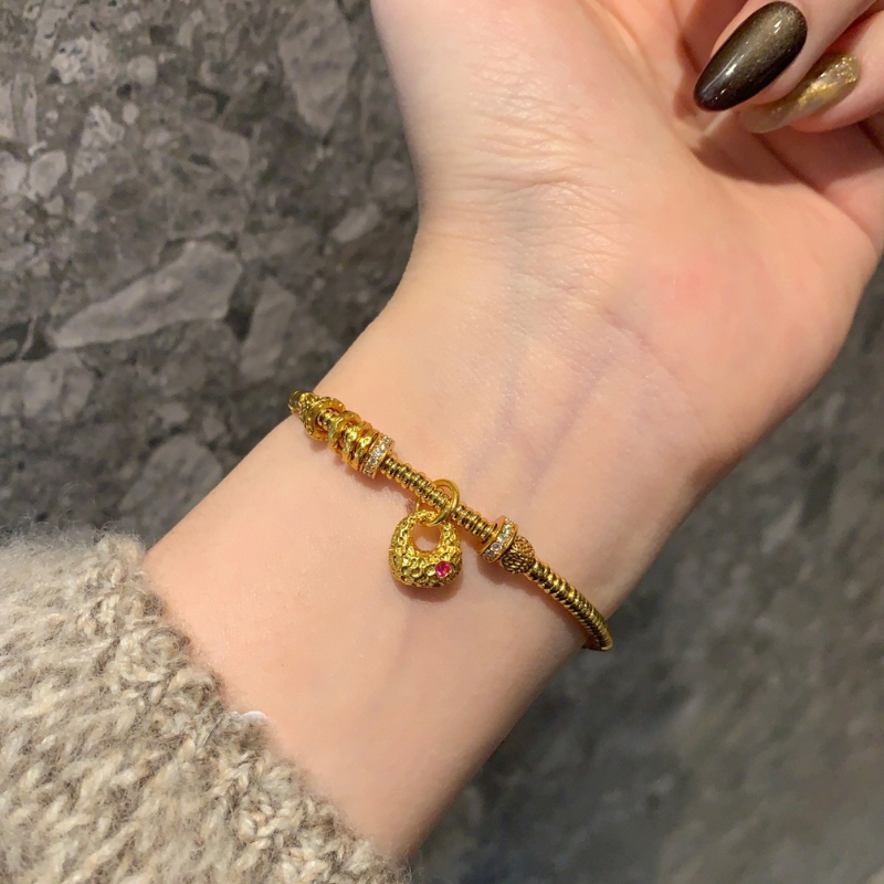 Ancient Gold Lucky Bag Bracelet