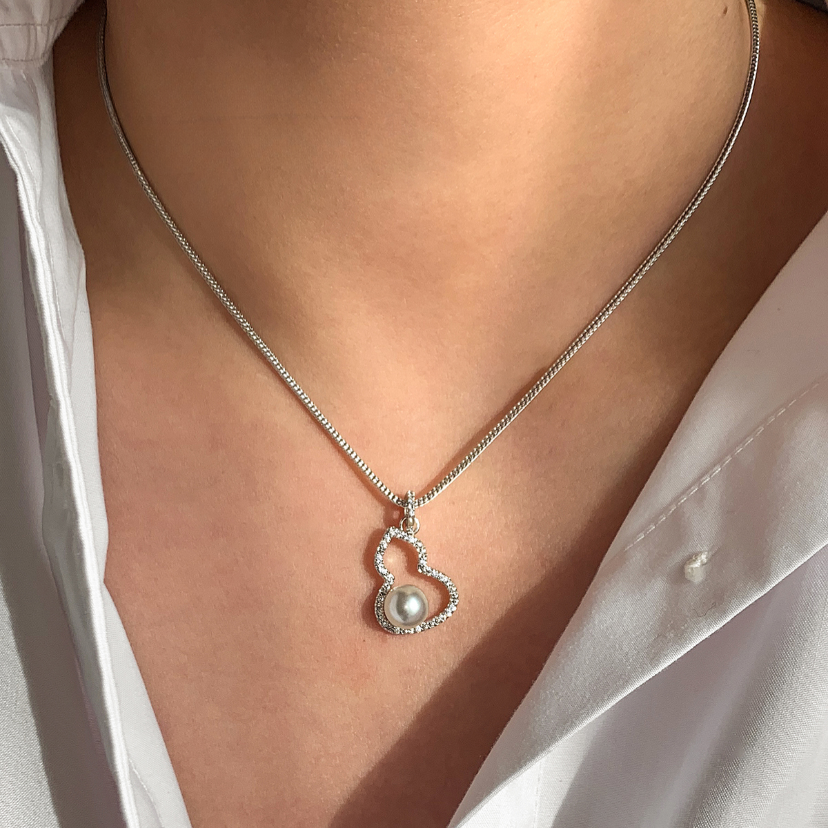 Aurora Gourd Pearl Necklace