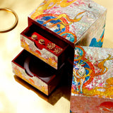 Traditional East Asian Painted Jewelry Box