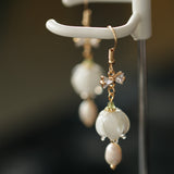 Summer Lily Ribbon Drop Earrings