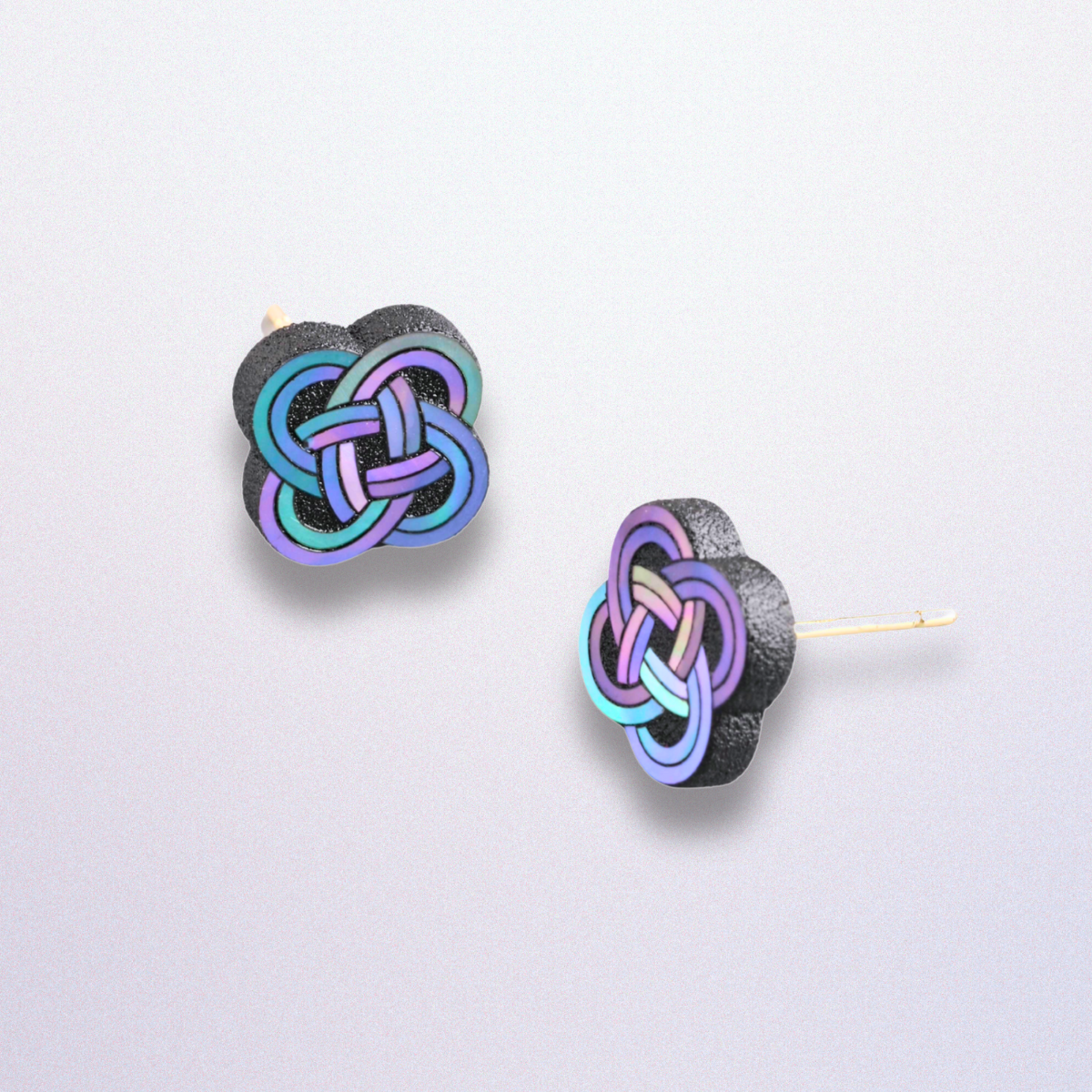 Concentric Knot Lacquer Earrings