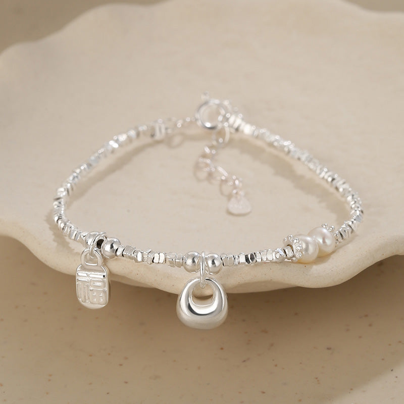 Blessed Pouch Silver Bracelet