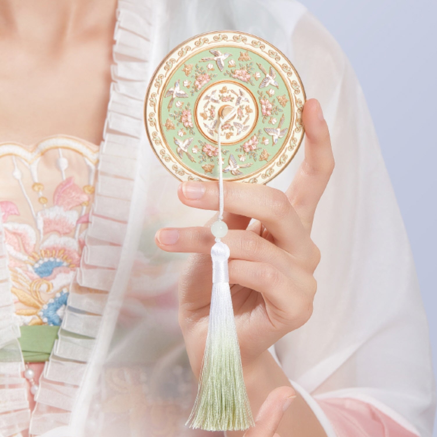 Imperial Garden Tassel Mirror