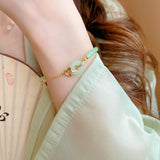 New Ancient Jade Ginkgo Bracelet