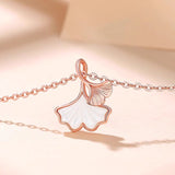 Ginkgo Pearl Oyster Necklaces