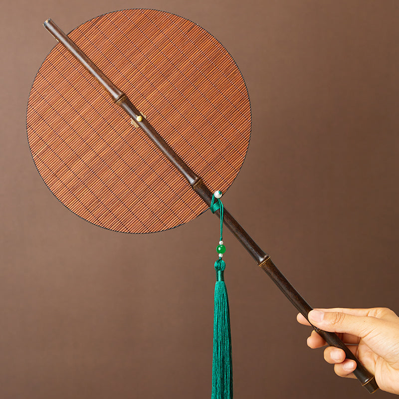 Heritage Bamboo Tassel Fan