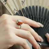 Persimmon Wish Silver Ring