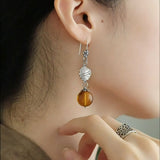 Retro Distressed Asymmetrical Earrings