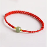 Jade Light Knotted Bracelet