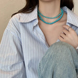 Majestic Turquoise Blue Necklace