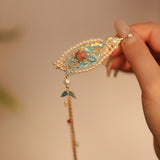 Flowing Tassel Side Hair Pin