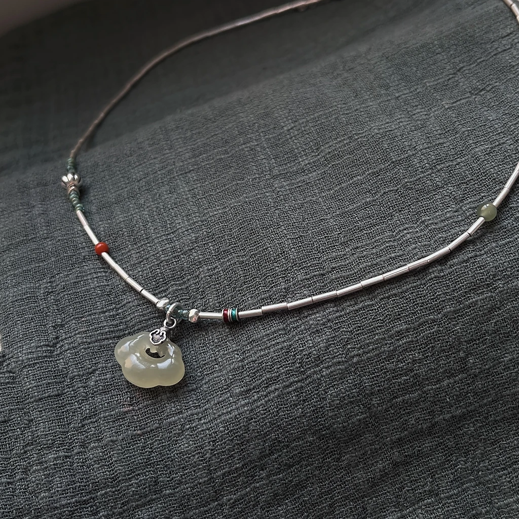 Hetian Jade Ruyi Necklace