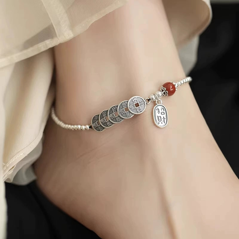 Emperors Prosperity Coin Anklet