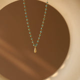 Pine Seed Turquoise Necklace