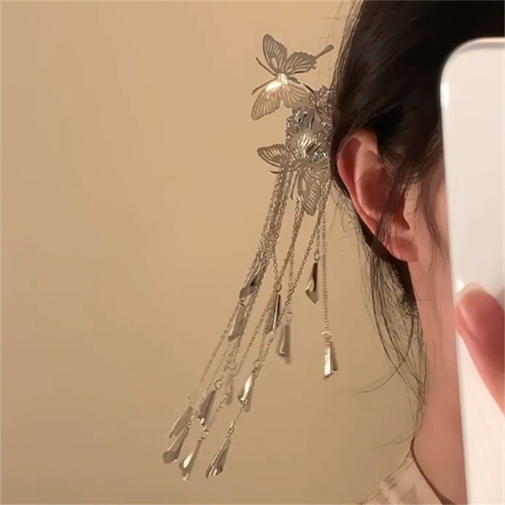 Glimmering Butterfly Metal Hair Stick
