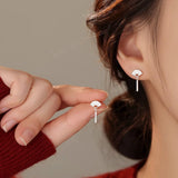 Elegant Fan Motif Earrings